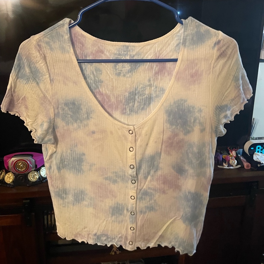 American eagle size medium blue/purple tie dye